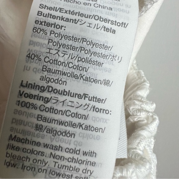 J.Crew Tie-waist eyelet pant white size 4 great condition - Picture 5 of 7